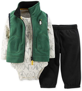 Carter's Baby Boys' 3-Piece Vest, Bodysuit & Pants Set