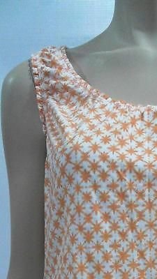 Merona NEW Womens M Cami Tank Top Pull Over Scoop Neck Ruched Orange CHOP 2JXYz2