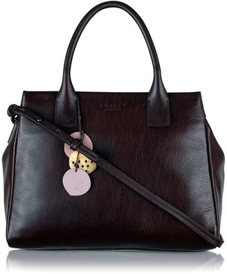 Radley Portland medium brn leather ztop multiway handbag