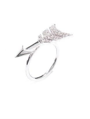 Jade Jagger Diamond & silver arrow ring