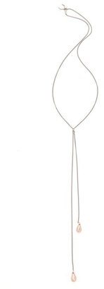 Giles & Brother Two Tone Lariat Pied De Biche Necklace