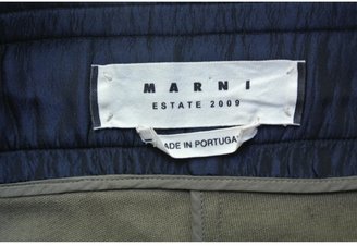 Marni Khaki Cotton Skirt