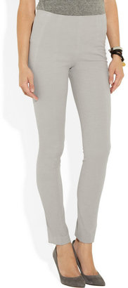 Donna Karan High-waisted stretch-cotton jersey leggings