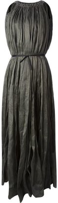 Rick Owens pleated A-line gown