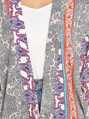 South Boho Paisley Print Kimono
