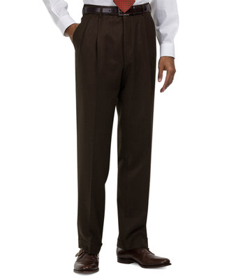 Brooks Brothers Madison Fit Pleat-Front Covert Twill Trousers