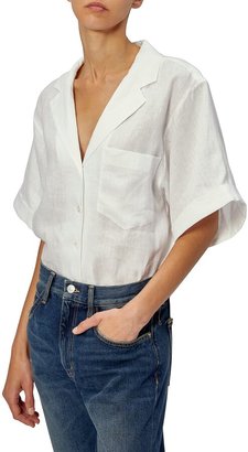 Equipment Celeme Button-Down Linen Gauze Shirt