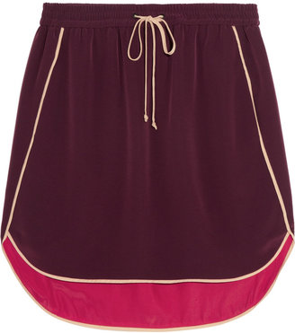 Elizabeth and James Kent satin-crepe mini skirt