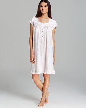 Eileen West Country Fields Printed Short Nightgown