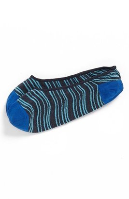 Calibrate 'Wavy Stripe' No-Show Liner Socks (3 for $18)