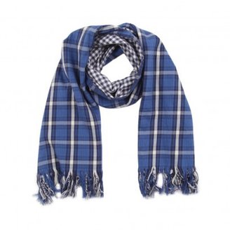 Tommy Hilfiger Newburry squares scarf Midnight blue