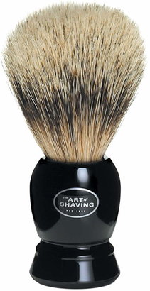 The Art of Shaving R) Fine Badger Shaving Brush - Black Handle