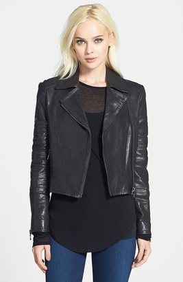J Brand Ready-To-Wear 'Aiah' Leather Crop Jacket