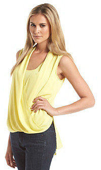 Vince Camuto Sleeveless Wrap Front Blouse