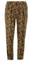 Alice & You Womens Mustard Paisley Trousers- Mustard