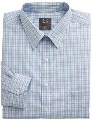 Gold series checked performance easy-care point-collar dress shirt - big & tall