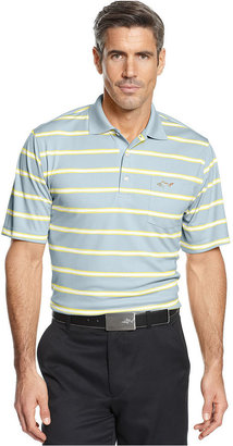 Greg Norman SHARK for Tasso Elba Slim-Fit Painted Bar Striped Performance Golf Polo