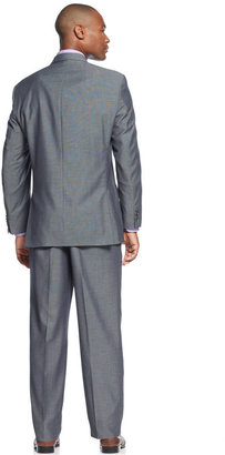 Sean John Grey Pindot Big and Tall Suit