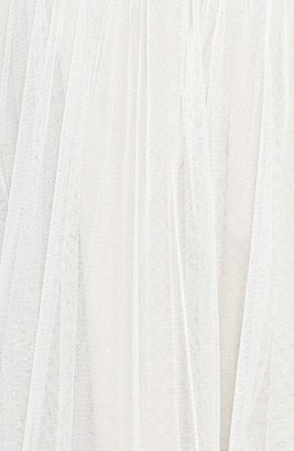 Betsey Johnson Dot Print Lace Fit & Flare Dress