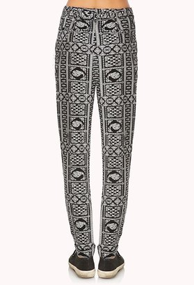 Forever 21 Paisley Pop Woven Trousers