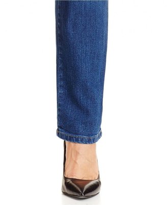 Style&Co. Style & Co. Straight-Leg Tummy-Control Jeans, Aged Indigo Wash