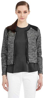 Eileen Fisher Shirt Jacket with Ponte Accents