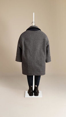 Burberry Oversize Virgin Wool Coat