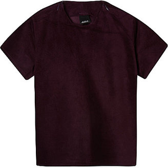 Child-Ish West ss tee burgundy suede 2-10 years