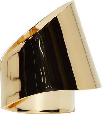 Chloé Gold Mirrored Double-Faced Erika Cuff