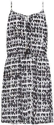 Marks and Spencer M&s Collection Monochrome Abstract Print Dress