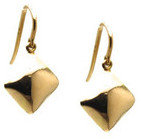 Tresor Collection - Lente Square Earring In 18k Yellow Gold