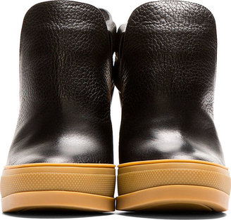 Chloé Black Leather Platform Sandals
