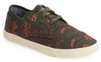 Toms 'Paseo - Floral' Canvas Sneaker (Women)
