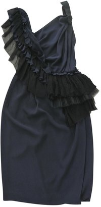 Nina Ricci Blue Silk Dress