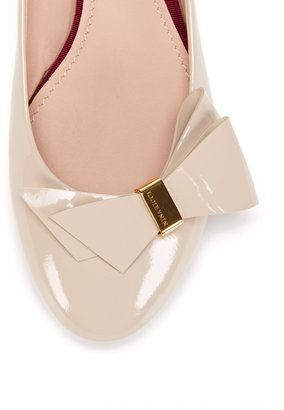 Nina Ricci Patent Leather Bow Ballet Flat