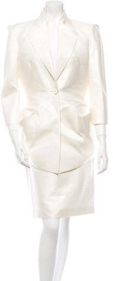 Alexander McQueen Linen Skirt Suit