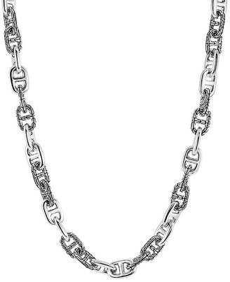 John Hardy Men's Classic Chain Silver Large Anchor Rode Link Necklace