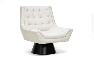 Baxton Studio Tamblin Beige Linen Modern Accent Chair