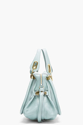 Chloé Mint Leather Medium Paraty Shoulder Bag