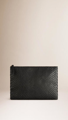 Burberry Python Beauty Wallet With Mirror