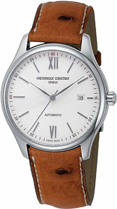 Frederique Constant FC303WN5B6OS Classics Index stainless steel and leather watch