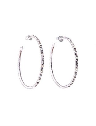 Carolina Bucci Diamond, opal & white-gold hoop earrings