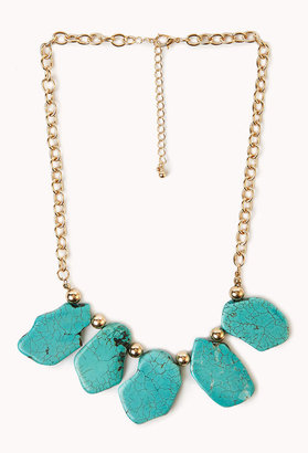 Forever 21 Free Spirit Natural Stone Necklace