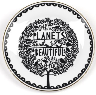 Rob Ryan - "Other Planets" Gold Rim Plate