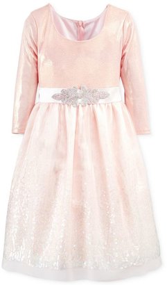 Bonnie Jean Little Girls' Sequin-Skirt Dress