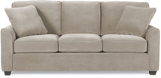 Asstd National Brand Fabric Possibilities Sharkfin-Arm Queen Sleeper Sofa