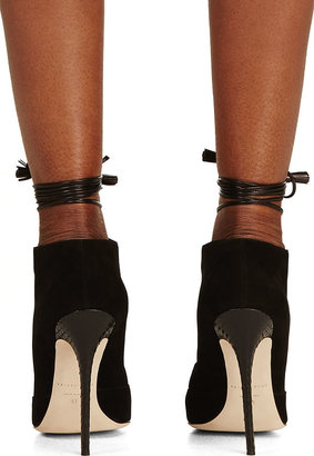 Brian Atwood Black Suede Gladiator Adelaide Pumps