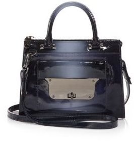 Milly Piper Ombré Patent-Leather Small Tote