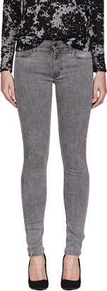Mother Grey The Muse Straight Skinny Jeans