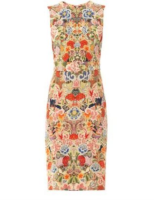Alexander McQueen Floral-print crepe dress